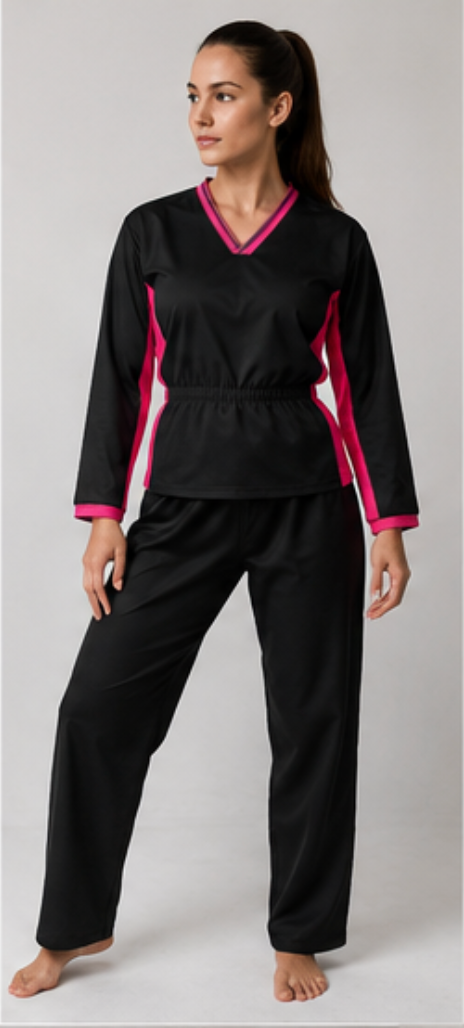 Flowkai Women’s Training Uniform - Black & Pink
