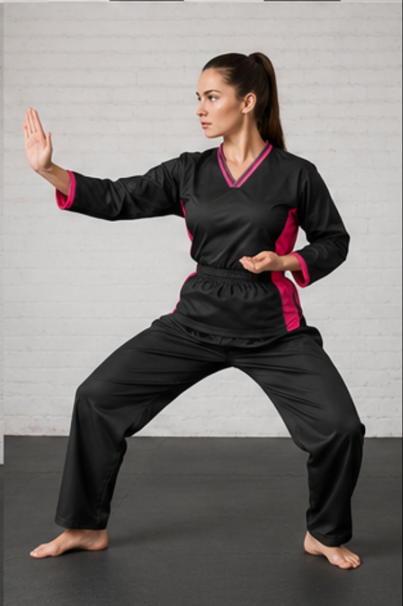 Flowkai Women’s Training Uniform - Black & Pink