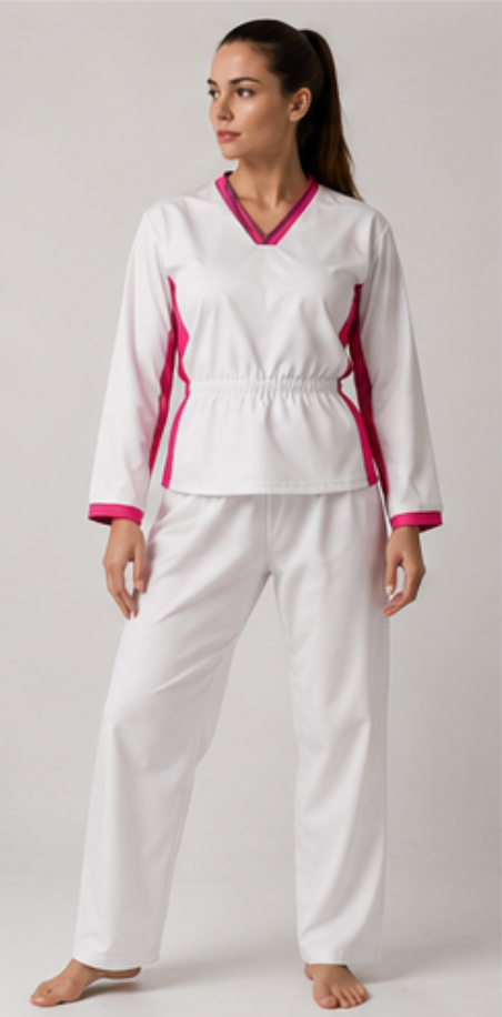 Flowkai Women’s Training Uniform - Black & Pink